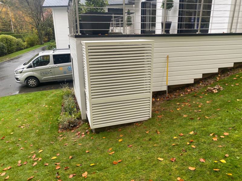 Installation d'une pompe à chaleur en remplacement d'un chaudière fioul proche Rouen 76