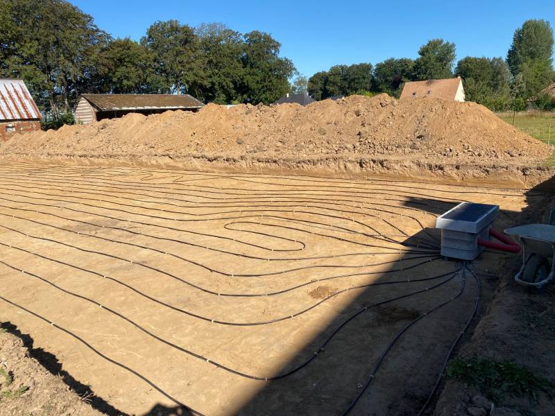 Installation d'une pompe à chaleur géothermique de type eau/eau De Dietrich proche Yvetot