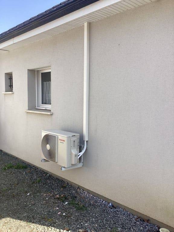 Installation d'une PAC Atlantic Alféa dans une maison neuve proche d'Yvetot 76