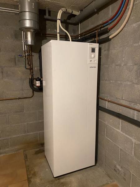 Chauffagiste pompe à chaleur Le Havre : Fourniture et pose de PAC Atlantic air eau ALFEA EXTENSA DUO A.I 10 R32 suite devis validé