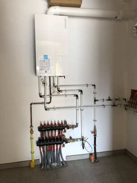 Installation d'une chaudière gaz NAEMA ATLANTIC duo  sur une maison neuve proche Harfleur